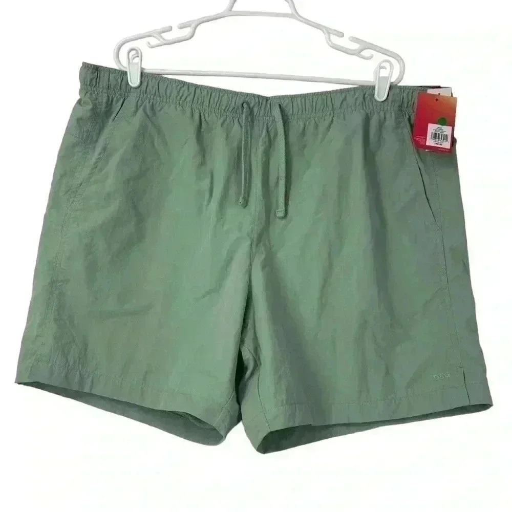 DSG 6” NYLON SHORTS MENS SIZE XXL DUSTY MINT ATHLETIC ACTIVEWEAR DRAWSTRING
